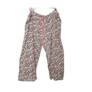 Pink Leopard Cotton PJ Pajama Pants Womens Plus Size 2X